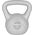 Kettlebell bitumiczny 4 kg szary REBEL ACTIVE