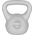 Kettlebell bitumiczny 6 kg szary REBEL ACTIVE