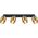 Spotlight GLOBO MILLEY, 4xE27 max 4x40W, smoke glass 10x12.5x65cm