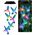 Lampki Solarne Ogrodowe LED Dzwonki Kolibry Niebieskie 70cm