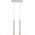 Lampa wisząca Sigma Minimalistyczna lampa wisząca Sopel Grand 33387 hol biała złota