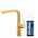 KFA bateria kuchenna z funkcją filtracji wody i wyciąganą wylewką Duero Pure Move Pull-Out + zestaw fitrujący Profine Blue S, brushed gold 6623-423-31
