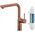 KFA bateria kuchenna z funkcją filtracji wody i wyciąganą wylewką Duero Pure Move Pull-Out + filtr Hydro+, brushed rose gold 6623-422-34