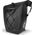 Wozinsky Wodoodporna torba rowerowa sakwa na bagażnik 25l 2w1 czarny (WBB24BK)