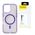 Etui Wozinsky Glitter Case z Mag Safe na Samsung Galaxy S25+ - fioletowe z brokatem
