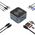 Hub USB-C 12 w 1 Wozinsky WHBC09Y8S wielofunkcyjny,z funkcją ładowania bezprzewodowego, aluminiowy, z kablem 15 cm - szary