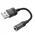 HOCO adapter AUX USB A do Jack 3,5mm (żeński) Spirit LS37 czany