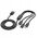 Kabel 3w1 USB A do Lightning / Micro USB / USB C Hoco 2A X74 1 m czarny