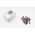 Savisriegiai GUNNEBO, 4,8 x 50 mm, 100 vnt., ZN Cinkuoti, su tarpine, rudos spalvos RAL8017
