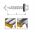 Savisriegiai GUNNEBO, 4,8 x 70 mm, 100 vnt., ZN Cinkuoti, su tarpine, raudonos spalvos RAL3009 (RR29