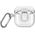 Etui UNIQ Glase Pro do Apple AirPods 4 Lock Case przezroczysty