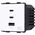 Ταχεία φόρτιση πρίζα Feelspot με θύρες USB+C+C, 65W, λευκό