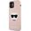Karl Lagerfeld Karl Lagerfeld KLHCP12SSLCHLP iPhone 12 mini 5,4" hardcase jasno różowy/light pink Silicone Choupette