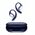 Bezprzewodowe słuchawki Clip-on QCY Crossky R70 Bluetooth 6.0 (niebieskie)