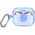 Etui UNIQ Glase Pro do Apple AirPods Pro 2 Lock Case niebieski