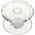 PopSockets Clear Glitter Silver, Grip, Silver, Translucent, Universal, Anything with a smooth hard plastic case, 1 pc(s), 38.8 mm