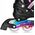 NH10905 4w1 ŁYŻWOROLKI LED RÓŻOWE Z WYM. PŁOZĄ HOKEJOWĄ RAINBOW ROZM. S(31-34) NILS EXTREME