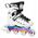 NH10905 4w1 ŁYŻWOROLKI LED BIAŁE Z WYM. PŁOZĄ HOKEJOWĄ RAINBOW ROZM. L(39-42) NILS EXTREME