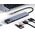 86-077# Karta sieciowa usb-c hub rj45 + hdmi 100w k-08