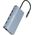 14w1 HUB do 3 monitorów USB-A USB-C DisplayPort HDMI RJ45 SD TF mini jack - szary 14w1 HUB do 3 monitorów USB-A USB-C DisplayPort HDMI RJ45 SD TF mini jack - szary