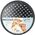 FORMA DO PIZZY GRANITOWA PERFOROWANA 28CM VILDE 279030