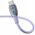 Kabel Baseus Pudding 100W USB-A - USB-C 2m - fioletowy