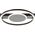 Ceiling LED lamp BRILLIANT RENO, 26W, 2400 lm, 3000K, black, 6.5 x 39.5 x 39.5 cm