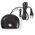 Radiobudzik Nedis CLAR001BK LED projekcja 2x budzik FM Czarny