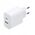 Ładowarka sieciowa UGREEN X227 20W GaN USB-A, USB-C biała