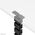 NEOMOUNTS Cable Spine Organizer for sit/stand desk frames screw mounted magnetic channel black