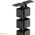 NEOMOUNTS Cable Spine Organizer for sit/stand desk frames screw mounted magnetic channel black