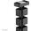 NEOMOUNTS Cable Spine Organizer for sit/stand desk frames magnet mounted black