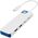 Hyper HyperDrive Flex 4 Port USB-C Combo Hub, White/Blue | HD5200BUGL