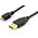 Kabel USB Digitus USB-A - microUSB 1.8 m Czarny (AK-300122-018-S)