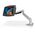 Compulocks iPad Mini 8.3" Space Enclosure Articulating Arm Mount - Befestigungskit (Gelenkarm, Gehause) - fur Tablett - verriegelbar - hochwertiges Aluminium - Schwarz, Silber - Bildschirmgrosse: 21.1 cm (8.3") - Tischmontage, auf Konsole montierbar