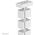 NEOMOUNTS Cable Spine Organizer for sit/stand desk frames magnet mounted white