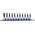 King Tony ZESTAW NASADEK 3/8" TORX Z OTWOREM 11cz. T8 - T50, SZYNA, King Tony
