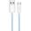 LogiLink USB-A - USB-C 1.0m w nylonowym oplocie niebieski