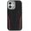Case Audi R8 Genuine Leather MagSafe for iPhone 17 black-red