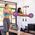 Rebel Mini piłka gimnastyczna do pilatesu rehabilitacyjna 25cm z pompką ręczną fioletowa