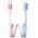 Kabel USB-C / Lightning USAMS Bicolor Series SJ757 PD 30W 1.2m niebiesko różowy
