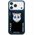 Etui Nimmy Glasses Cool Cat MagSafe do iPhone 17 czarno niebieski