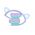 PowerLocus P2 Kids Headphones purple/turquoise with Ears