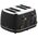 Witt Premium Wood four-slice toaster, black