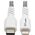 Eaton Tripp Lite Series Heavy-Duty USB-C to Lightning Sync/Charge Cable, MFi Certified - M/M, USB 2.0, 10 ft. (3.05 m) - Lightning-Kabel - 24 pin USB-C mannlich zu Lightning mannlich - 3 m - Schwarz, weiss