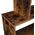 Regał na książki rustykalny brąz 70x24x190 cm loft 6 półek