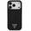 Case Guess Silicone Triangle Logo MagSafe for iPhone 17 Pro Max black