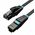 Płaski kabel sieciowy UTP CAT6 Vention IBJBF RJ45 Ethernet 1000Mbps 1m czarny