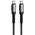 Kabel USB C do USB C Forcell F-Energy QC4.0 PD 5A 240W Cafule 0,25 m C263 czarny