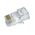 Wtyk telefon. RJ45 8P 8C(drut)przelotowy CAT.5E